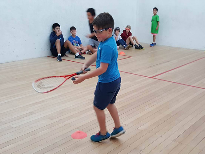 Squash kids lessons Auckland